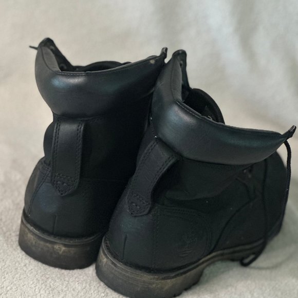 All Black Timberland Work Boots - Picture 4 of 4